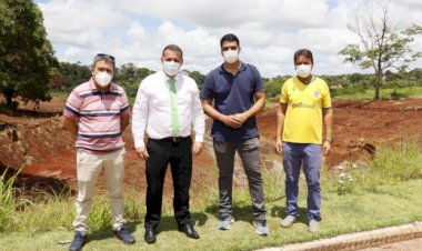 MARDEN JÚNIOR VISITA OBRAS DO PARQUE HUGO REIS E DO GINÁSIO DO MAYSA 1, NA REGIÃO LESTE DE TRINDADE