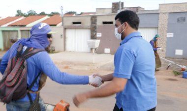 PREFEITO MARDEN JÚNIOR VISTORIA FRENTES DE SERVIÇOS EM VÁRIOS SETORES DE TRINDADE