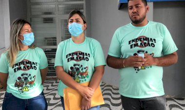 PRESIDENTE DO GABINETE DE OPERAÇÃO DE EMERGÊNCIA E SAÚDE, CRISTIANO GALINDO, ACOMPANHADO DO SECRETÁRIO MUNICIPAL DE SAÚDE, DR. ROGÉRIO TAVEIRA, LANÇA PROGRAMA ENDEMIAS EM AÇÃO PARA COMBATE A DOENÇAS TRANSMITIDAS PELO AEDES AEGYPT E ESCORPIÕES, EM TRINDADE