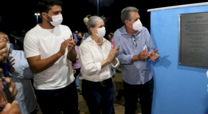 MARDEN JÚNIOR PRESTIGIA INAUGURAÇÃO NO ANIVERSÁRIO DE 73 ANOS DE GUAPÓ