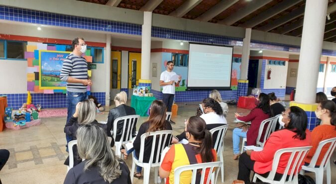 PRIMEIRO ENCONTRO FORMATIVO DA EDUCAÇÃO INFANTIL DA REDE MUNICIPAL DE ENSINO DE 2022 TRATA DO TRABALHO PEDAGÓGICO