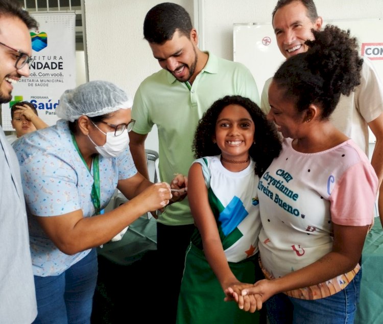 PREFEITURA DE TRINDADE INICIA VACINAÇÃO CONTRA DENGUE PARA CRIANÇAS DE 10 E 11 ANOS